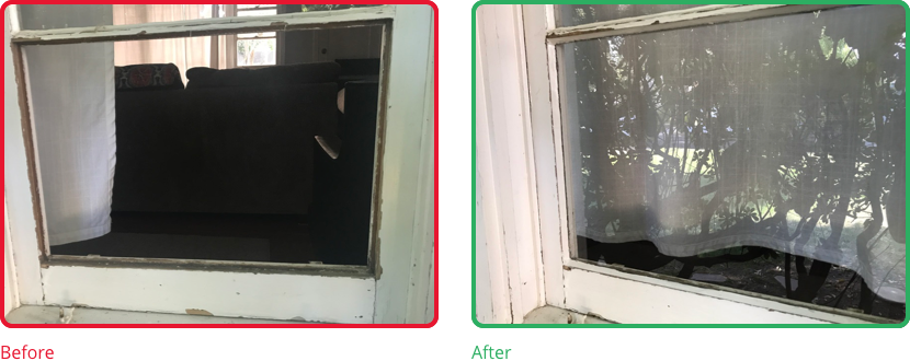 Single Pane Glass Repair